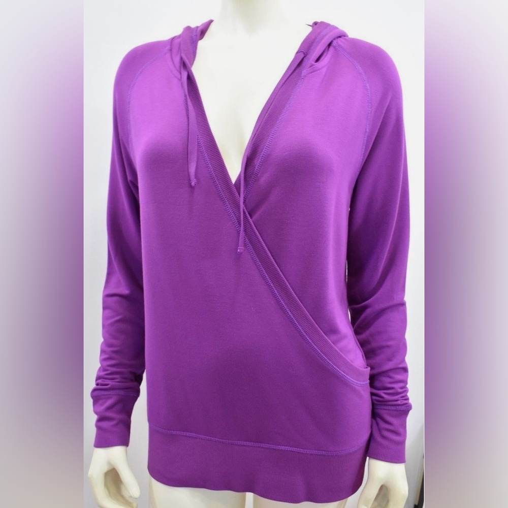 Ralph Lauren Knit Top Criss Cross hooded sweatshirt Sz Small (#608)